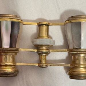 Antique mother of pearl opera monoculars